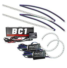 1322-335 Oracle Lighting 15-17 Ford Focus Rs/st Drl Upgrade With Halo Kit Colorshift Bc1 Controll