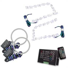2642-333 Oracle Lighting Drl Upgrade With Halo Kit For 11-19 300c - Colorshift 2.0 Controller