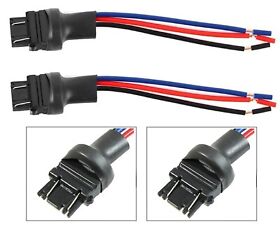 Wiresm3157 Pigtail Wire Male Socket 3157 T25 Two Harness Cable Drl Daytime Light Lamp