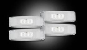 264130cl Recon Truck Accessories 1994-2002 Ram Fender Running Lights - Clear Lenses Red And Amber Led Bulbs