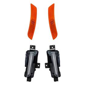 Replacement Bndl-283230 For Chevy Camaro 16-21 4-piece Kit Driver And Passenger Side Daytime Running