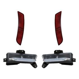 Bndl-283231 Replacement For Chevy Camaro 16-17 4-piece Kit Driver And Passenger Side Daytime Running