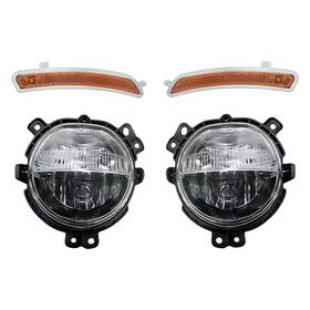 Bndl-283372 Replacement For Mini Cooper Countryman 17-19 4-piece Kit Driver And Passenger Side Daytime