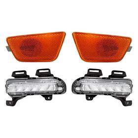 Bndl-283949 Replacement 4-piece Kit Driver And Passenger Side Daytime Running Lights