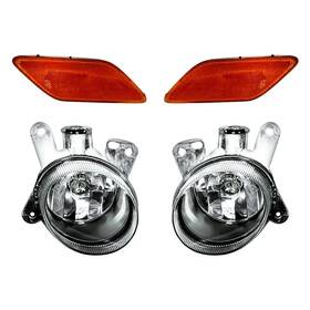 Replacement Bndl-283990 For Mercedes-benz E400 13 4-piece Kit Driver And Passenger Side Daytime Running