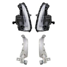 Bndl-284040 Replacement 4-piece Kit Driver And Passenger Side Daytime Running Lights