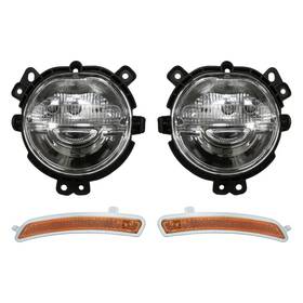 Bndl-284090 Replacement 4-piece Kit Driver And Passenger Side Daytime Running Lights