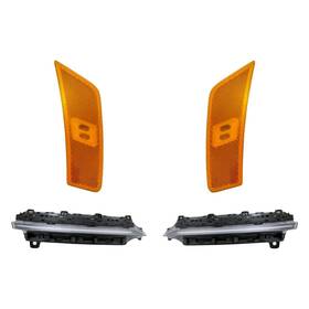 Bndl-284105 Replacement For Kia Seltos 21 4-piece Kit Driver And Passenger Side Daytime Running Lights