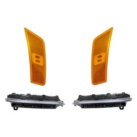 Replacement Bndl-284106 For Kia Seltos 21 4-piece Kit Driver And Passenger Side Daytime Running Lights