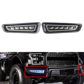 Runa 550722289431 6 Led Daytime Running Light Turn Signal Fog Lamp For Ford F150 Raptor 2017-2020