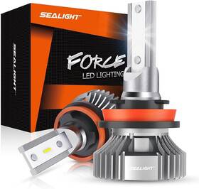 Dtyej2560478 Sealight H11 H8 H9 H16 Led Fog Lights Bulb 6000k White 16 Chips Pack Of 2pcs