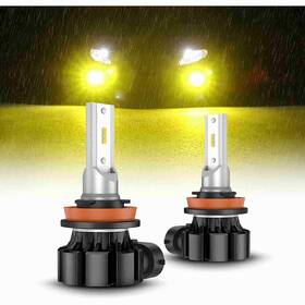 Sealight H11/h16/h8/h9 Pair Xf1 Led Fog Light Bulbs Super Bright Yellow 6000lm