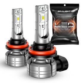 Zon785768 Sealight 2x White Fog Light H11 Led Bulb 10000lm 24w Strong Bright Zc