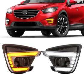 Sp-cx55 Sidi Drl With Turn Signals For 2013-2016 Mazda Cx5 Fog Lights Covers Cx-5 Accessories