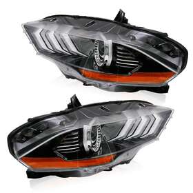Jr3z13008a Smallapplecore Driver Passenger Sides Headlights For 2018-2021 Ford Mustang Led Drl Fo2502369