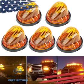 Soillar Cab Roof Light Marker Yellow Lens Amber Led Kit For Chevy Gmc C/k Series 73-87