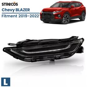 Gm2562118 Strecos For 2019-2022 Chevy Blazer Upper Led Drl Driving Headlight Left Driver Side