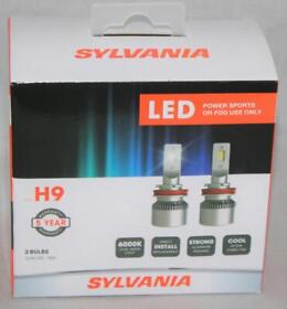 Sylvania H9 Led Headlight Bulbs For Power Sports Or Fog Lights 2 Pair New