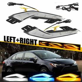 Tt-ll-r700 T T-abc For Toyota Corolla L/le/xle Front Bumper Led Daytime Running Fog Light 2020-2024