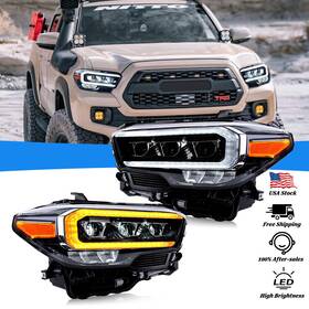 Tt-tcm-a190 T T-abc Led Headlights For 2016-2022 Toyota Tacoma Front Lamps Daytime Running Lights