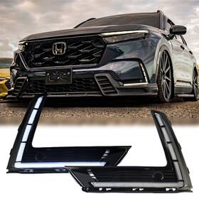 Trc-automotive 3trc007crv23 2x Led Drl For 2023-2026 Honda Crv Cr-v Fog Lights With Amber Turn Signal Lh Rh