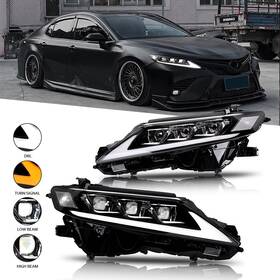 Tt-abc Xh-cmr-a146 New Led Headlights For Toyota Camry Xse Xle Trd Se Le 2018-2024 Clear Head Light