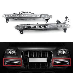 Twoagain 550728501940 Led Drl Daytime Running Light Turn Signal Fog Lamp For Audi Q7 2006-2009 2007