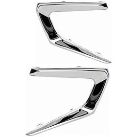 Gm1038196-gm1039196 Uzooka Driver And Passenger Daytime Running Light Trims For 16-18 Chevy Malibu Chrome