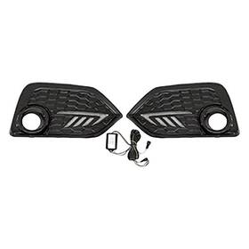 Vz106531 Vicrez For Honda Civic 2016-2021 Replacement Fog Light Bezels W Led Drl