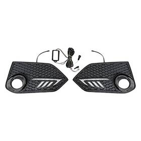 Vz106555 Vicrez For Honda Civic 2016-2021 Replacement Fog Light Bezels W Led Drl