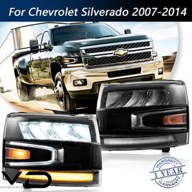 Vd-svr-6008-np31a Vland Led Headlights For 2007-2014 Chevysilverado 1500/2500hd/3500hd Pair Drl