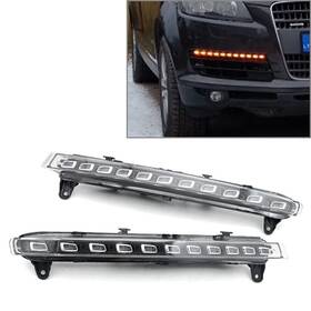 Vvipartsusa 421113687528 Led Drl Daytime Running Light Turn Signal Fog Lamp For Audi Q7 2006-2009 Car Usa