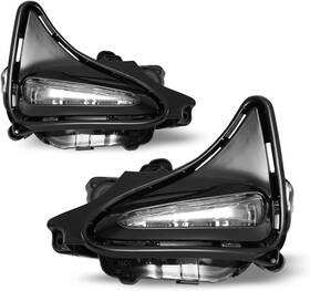 Cdrwj-0521-c Winjet For Toyota Corolla 17-18 Daytime Running Lights Driver And Passenger Side Factory