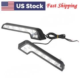 Yfoutlet 698632404213 2x L-shape Euro 6-led Daytime Running Lights Drl Universal For Mercedes-benz Car