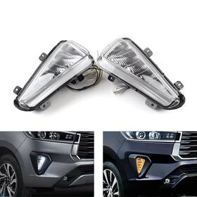 Yusen233 550740669185 Daytime Running Light Turn Signal Fog Lamp For Toyota Innova 2020-2021 Pair