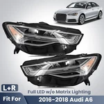 For 2016-2018 Audi A6 S6 Full Led Headlights W/o Matrix Lighting Left+right Pair. Fixed Price $624.99.