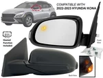 2022 2023 Hyundai Kona & Ev Mirror With Bsd Turn Signal Power Heated Driver Side. Fixed Price $119.99.