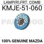 KMJE51060 Genuine Mazda Lamp(r),frt. Comb KMJE-51-060. Fixed Price $120.04.