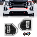 For Gmc Sierra 1500 2019-2022 AT4 Denali Bumper Led Fog Lights Lamps W/bezels. Fixed Price $53.50.