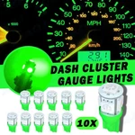 10X Dash Gauge Cluster Panel Green Led Light Bulbs T10 W5W 168 194 For Toyota. Fixed Price $10.26.