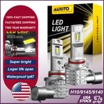 Auxito Pair H10 9145 9140 Led Fog Driving Light Bulbs Kit White Super Bright. Fixed Price $18.04.