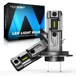 Novsight H7 Led Headlight Bulbs Kit High Low Beam 6500K 16000LM Replace Halogen. Fixed Price $26.99.