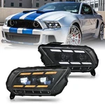 Full Led Headlights Assembly Ford Mustang 2010-2014 Sequential Front Lamps. Fixed Price $539.00.