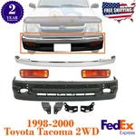 Front Bumper Cover + Chrome Trim Lights For 1998-2000 Toyota Tacoma 2WD. Fixed Price $407.80.