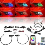 Rgbw Led Multi-color Changing Headlight Drl & Controller 13-14 Ford Mustang. Fixed Price $203.96.