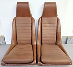 Pair Used Original Genuine Porsche 914-6 Brown Basketweave Bucket Seats #7. Fixed Price $600.00.