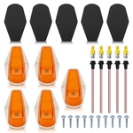 5PCS Cab Roof Light Marker Amber Covers W/base Housing Ford F-150 73-97. Fixed Price $25.99.
