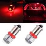 2PCS Ultra Red 5-SMD High Power Led Map Dome Light Bulbs Lamp BA9S H6W T4W. Fixed Price $8.99.