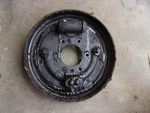 Jeep Cj Willys Scout Dana 44 Front Drum Brake Backing Plate Passenger Side. Fixed Price $35.00.