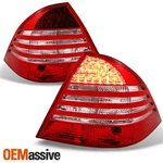 Fit 00-05 Benz S-class W220 S320 S350 Red Clear Rear Tail Lights Brake Lamps. Fixed Price $104.99.